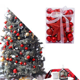 Christmas Ball Ornaments Set Christmas Decoration for Hotel Office Festivals Red