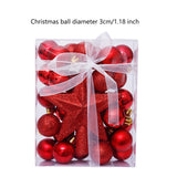 Christmas Ball Ornaments Set Christmas Decoration for Hotel Office Festivals Red