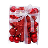 Christmas Ball Ornaments Set Christmas Decoration for Hotel Office Festivals Red