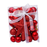 Christmas Ball Ornaments Set Christmas Decoration for Hotel Office Festivals Red