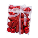 Christmas Ball Ornaments Set Christmas Decoration for Hotel Office Festivals Red