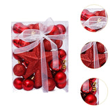 Christmas Ball Ornaments Set Christmas Decoration for Hotel Office Festivals Red