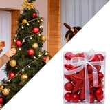 Christmas Ball Ornaments Set Christmas Decoration for Hotel Office Festivals Red