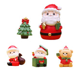 Christmas Statue Festival Artwork Resin Figurine for Bookshelf Cabinet Patio Santa with A Bag