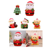 Christmas Statue Festival Artwork Resin Figurine for Bookshelf Cabinet Patio Santa with A Bag