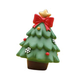 Christmas Statue Festival Artwork Resin Figurine for Bookshelf Cabinet Patio Christmas Tree