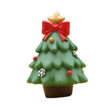 Christmas Statue Festival Artwork Resin Figurine for Bookshelf Cabinet Patio Christmas Tree