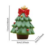 Christmas Statue Festival Artwork Resin Figurine for Bookshelf Cabinet Patio Christmas Tree