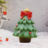 Christmas Statue Festival Artwork Resin Figurine for Bookshelf Cabinet Patio Christmas Tree