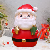 Christmas Statue Festival Artwork Resin Figurine for Bookshelf Cabinet Patio Large Santa Figurine