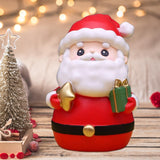 Christmas Statue Festival Artwork Resin Figurine for Bookshelf Cabinet Patio Large Santa Figurine