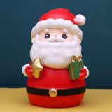 Christmas Statue Festival Artwork Resin Figurine for Bookshelf Cabinet Patio Large Santa Figurine