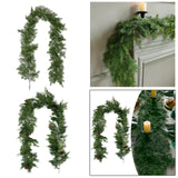 Christmas Garland Ornament Green Hanging Garland for Indoor Railing Festive no Brown  decoration