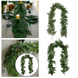 Christmas Garland Ornament Green Hanging Garland for Indoor Railing Festive no Brown  decoration