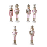 Christmas Nutcracker Statue Party Decor Xmas Figurine for Shelf Home Holiday Large Style A