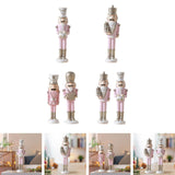 Christmas Nutcracker Statue Party Decor Xmas Figurine for Shelf Home Holiday Large Style A