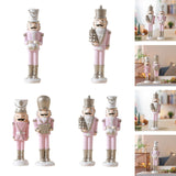 Christmas Nutcracker Statue Party Decor Xmas Figurine for Shelf Home Holiday Large Style A