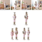 Christmas Nutcracker Statue Party Decor Xmas Figurine for Shelf Home Holiday Large Style A