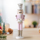 Christmas Nutcracker Statue Party Decor Xmas Figurine for Shelf Home Holiday Large Style A