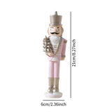 Christmas Nutcracker Statue Party Decor Xmas Figurine for Shelf Home Holiday Large Style B