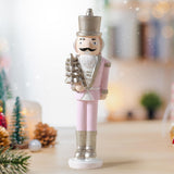 Christmas Nutcracker Statue Party Decor Xmas Figurine for Shelf Home Holiday Large Style B