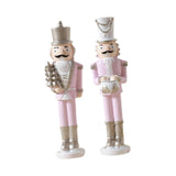 Christmas Nutcracker Statue Party Decor Xmas Figurine for Shelf Home Holiday Large 2  Pieces