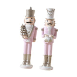 Christmas Nutcracker Statue Party Decor Xmas Figurine for Shelf Home Holiday Large 2  Pieces