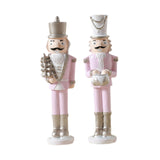 Christmas Nutcracker Statue Party Decor Xmas Figurine for Shelf Home Holiday Large 2  Pieces