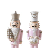 Christmas Nutcracker Statue Party Decor Xmas Figurine for Shelf Home Holiday Large 2  Pieces