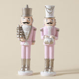 Christmas Nutcracker Statue Party Decor Xmas Figurine for Shelf Home Holiday Large 2  Pieces