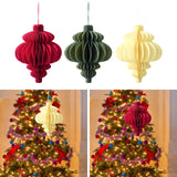 Christmas Hanging Decoration Reusable Decorating for Porch Celebration red