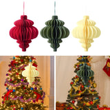 Christmas Hanging Decoration Reusable Decorating for Porch Celebration red