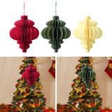 Christmas Hanging Decoration Reusable Decorating for Porch Celebration red