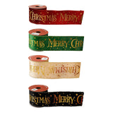 Christmas Ribbon DIY Decorative Ribbon for Craft Projects Garland Tree Decor Red