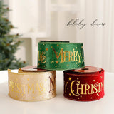 Christmas Ribbon DIY Decorative Ribbon for Craft Projects Garland Tree Decor Red