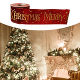 Christmas Ribbon DIY Decorative Ribbon for Craft Projects Garland Tree Decor Red