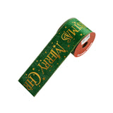 Christmas Ribbon DIY Decorative Ribbon for Craft Projects Garland Tree Decor Green