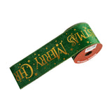 Christmas Ribbon DIY Decorative Ribbon for Craft Projects Garland Tree Decor Green