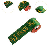 Christmas Ribbon DIY Decorative Ribbon for Craft Projects Garland Tree Decor Green