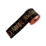 Christmas Ribbon DIY Decorative Ribbon for Craft Projects Garland Tree Decor Black