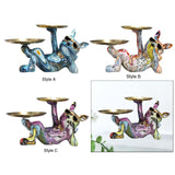 Dog French Bulldog Figurine Key Holder Tray Versatile Stylish 13x7.4x6.7inch Style A