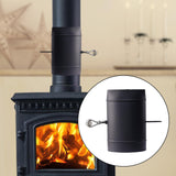 Stove Pipe with Damper Fittings Fume Extraction Camping Outdoor Chimney Pipe 13.5cmx23cm