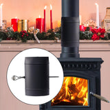 Stove Pipe with Damper Fittings Fume Extraction Camping Outdoor Chimney Pipe 13.5cmx23cm