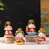 Mazu Mother Goddess Statue Resin Figurine for Housewarming Bookshelf Desktop Lotus Base