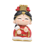 Mazu Mother Goddess Statue Resin Figurine for Housewarming Bookshelf Desktop Book Base