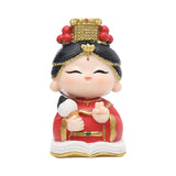 Mazu Mother Goddess Statue Resin Figurine for Housewarming Bookshelf Desktop Book Base