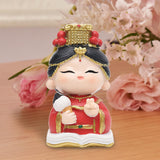 Mazu Mother Goddess Statue Resin Figurine for Housewarming Bookshelf Desktop Book Base