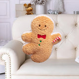 Christmas Gingerbread Man Couch Pillow Creative for Office Living Room Study