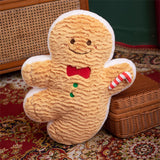 Christmas Gingerbread Man Couch Pillow Creative for Office Living Room Study