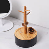 Jewelry Tree Showcase Jewelry Organizer for Hanging Pendants Watches Bangles Black